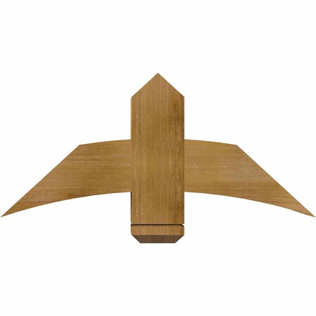 Ekena Millwork Bellingham Rough Sawn Timber Gable Bracket, Western Red Cedar, 36"W x 16"H x 6"D x 6"F, 11/12 Pitch GBW036X16X0606BEL00RWR